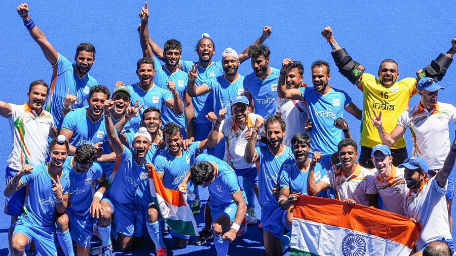 India on Thursday scripted history by winning an Olympic medal, a bronze. Credit: PTI Photo
