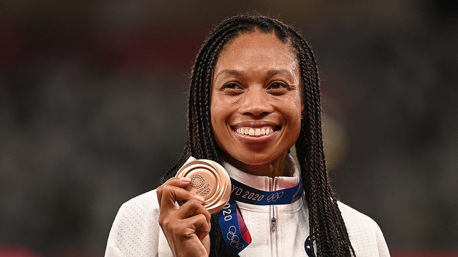 American sprinter Allyson Felix. Credit: AFP Photo