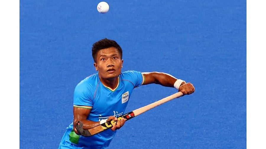 Nilakanta Sharma of India in action. Credit: Reuters Photo