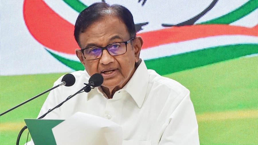 P Chidambaram. Credit: PTI File Photo
