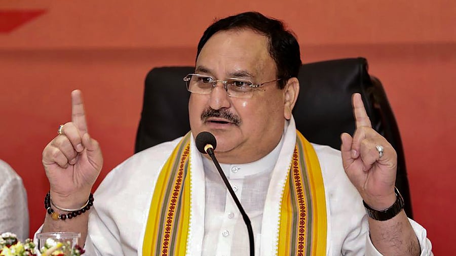BJP chief J P Nadda. Credit: PTI File Photo