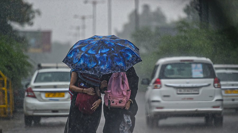 Heavy rains in Delhi. Credit: PTI Photo