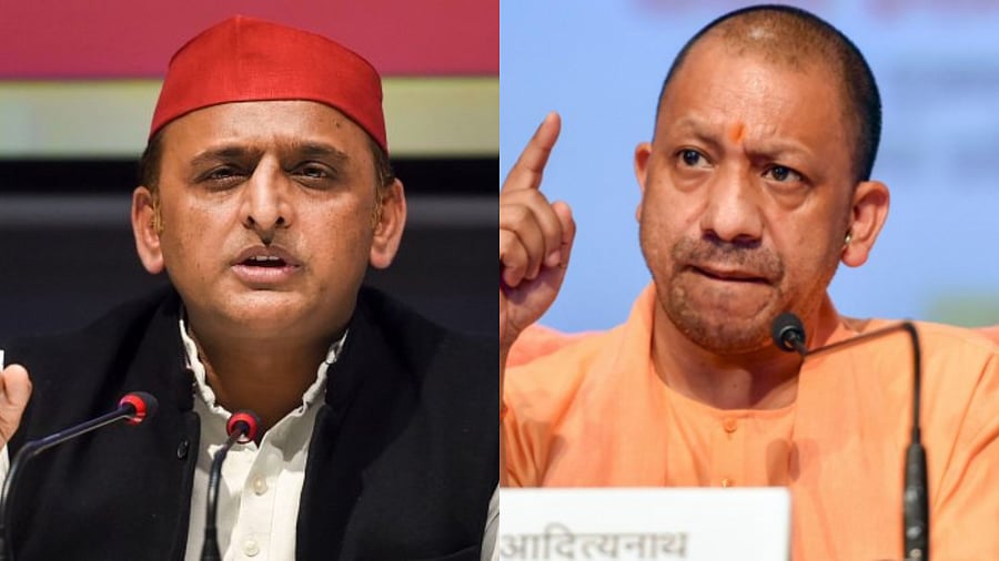 Akhilesh Yadav (L) and Yogi Adityanath (R). Credit: PTI Photo