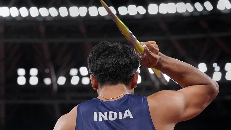 Gold medalist Neeraj Chopra. Credit: PTI Photo