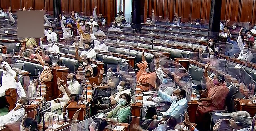 Opposition parties, who have stalled the proceedings in Parliament for the past three weeks, have decided to set aside their protests to support the Bill. Credit: PTI Photo