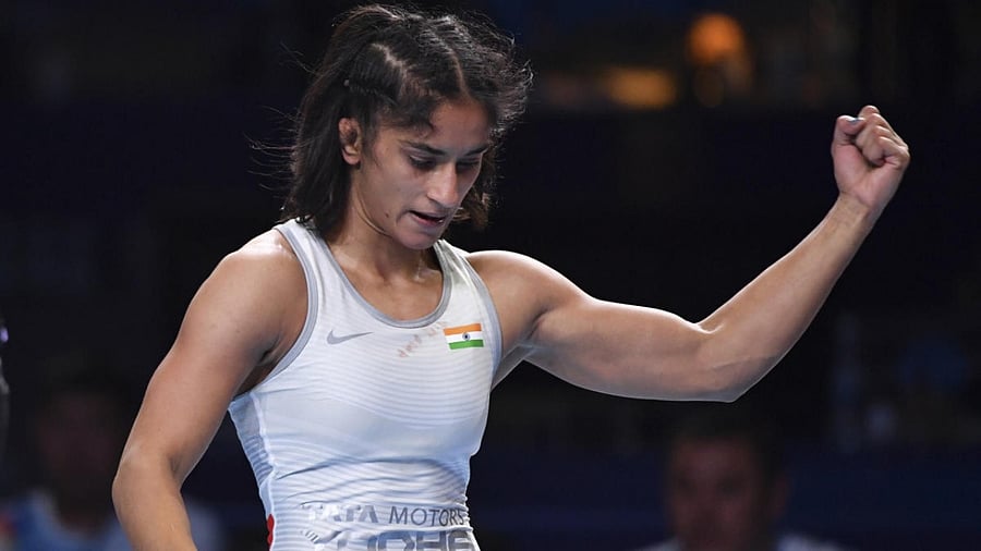 Vinesh Phogat of India. Credit: AP Photo