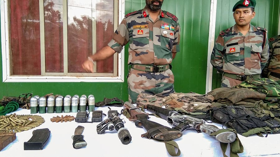 The seized arms and ammunition were handed over to Moreh police station. Credit: PTI File Photo