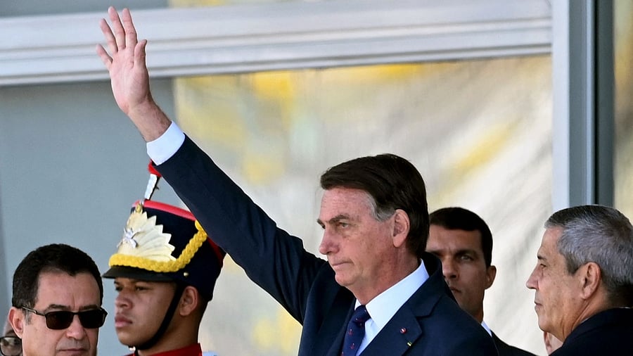 Brazilian President Jair Bolsonaro (C). Credit: AFP Photo