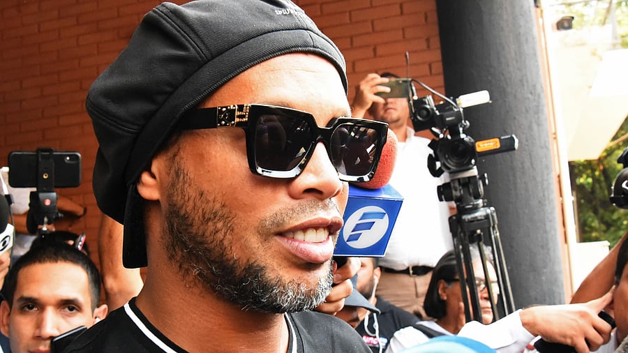 Former Barcelona and Paris Saint-Germain midfielder Ronaldinho. Credit: AFP Photo