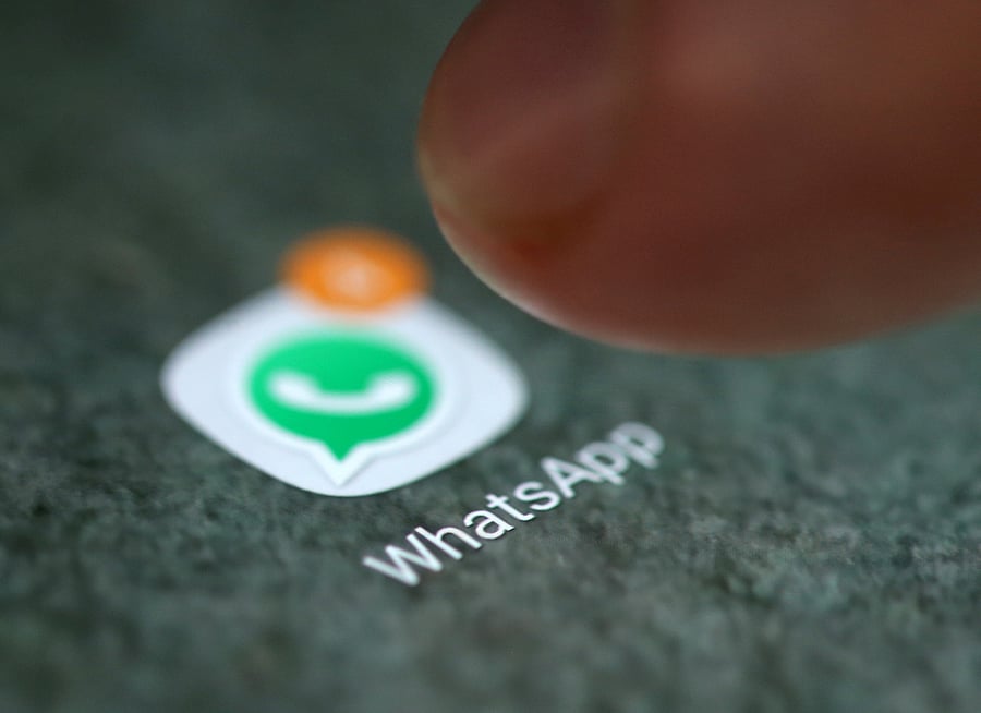 WhatsApp on a phone. Credit: REUTERS FILE PHOTO
