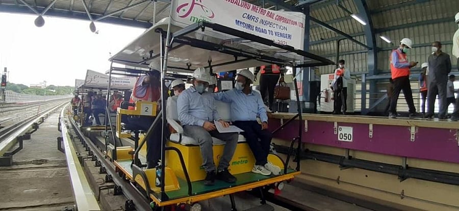 The extension has six stations: Nayandahalli, RR Nagar, Jnanabharathi, Pattanagere, Kengeri Bus Terminal and Kengeri. Credit: DH Photo