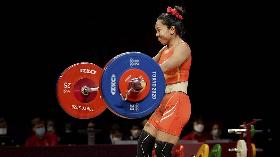 Mirabai Chanu at Tokyo 2020. Credit: PTI file photo
