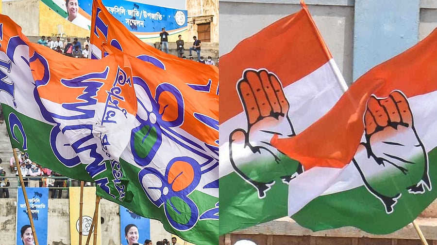 TMC accused the Congress of failing to fulfill its role at the national, level resulting in the BJP coming to power at the Centre with a massive mandate. Credit: PTI, DH File Photos