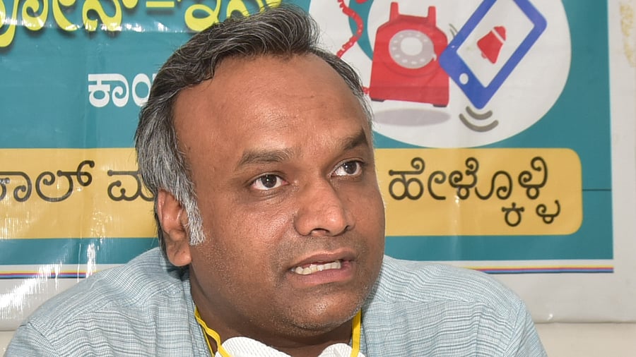 KPCC spokesperson Priyank Kharge. Credit: DH Photo