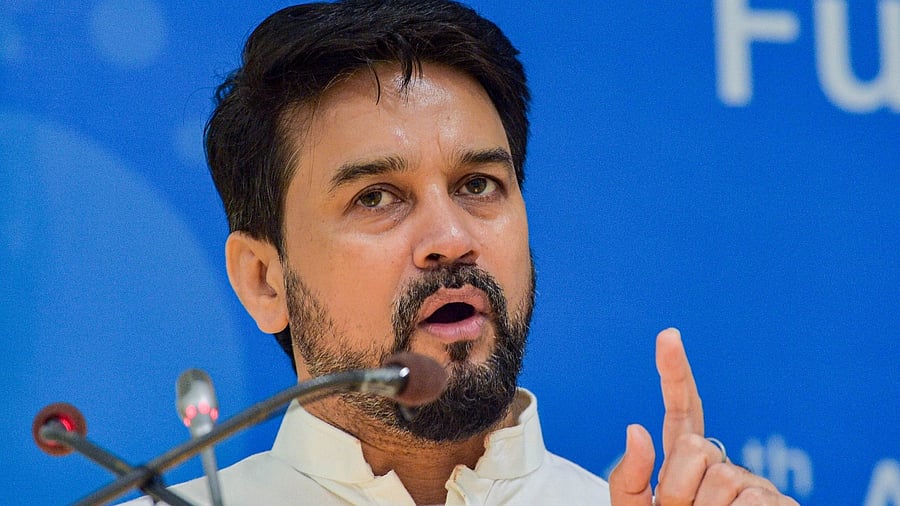 Sports Minister Anurag Thakur. Credit: PTI File Photo