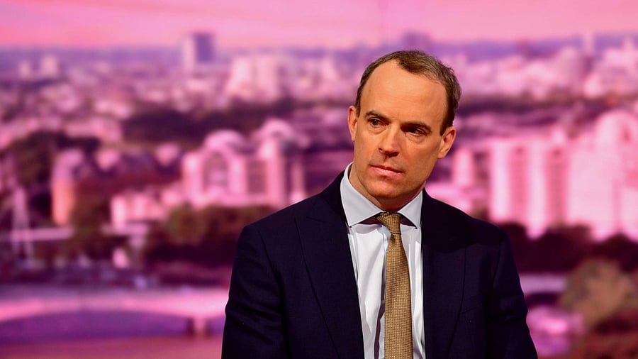 British Foreign Secretary Dominic Raab. Credit: Reuters Photo