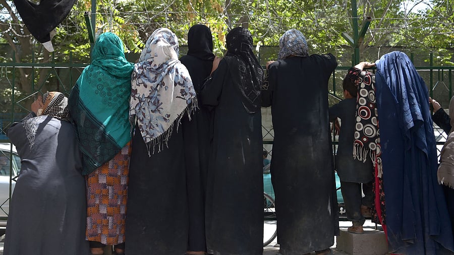 In early July, after Taliban leaders who took control of the provinces of Badakhshan and Takhar issued an order to local religious leaders to provide them with a list of girls over the age of 15 and widows under the age of 45 for “marriage” with Taliban fighters. It’s not yet known whether they’ve complied. Credit: AFP