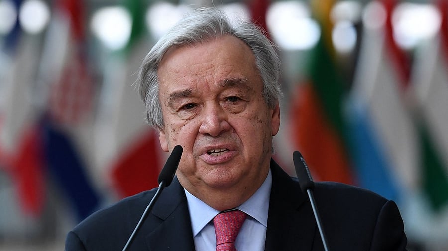 Secretary-General of the United Nations, Antonio Guterres. Credit: AFP Photo