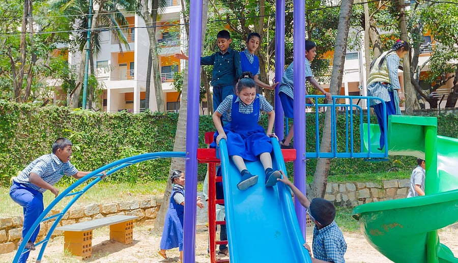 The Association for the Mentally Challenged, off Hosur Road, runs a special school and vocational training centre.