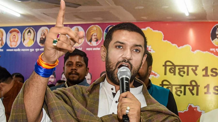 Ousted party President Chirag Paswan. Credit: PTi Photo