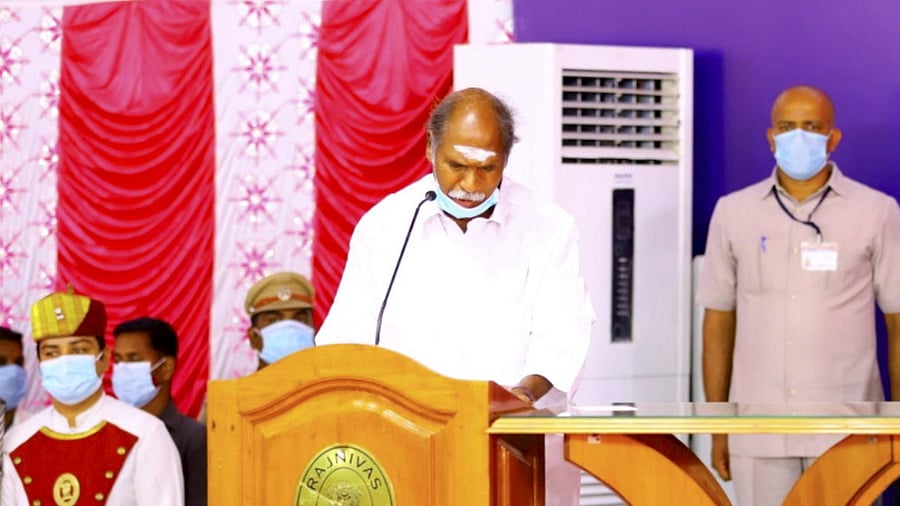 Puducherry Chief Minister N Rangasamy. Credit: PTI Photo