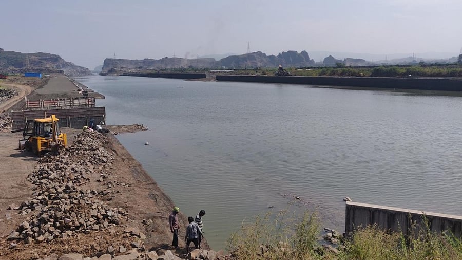Gaadhi river diversion as part of Navi Mumbai Airport work. Credit: NatConnect