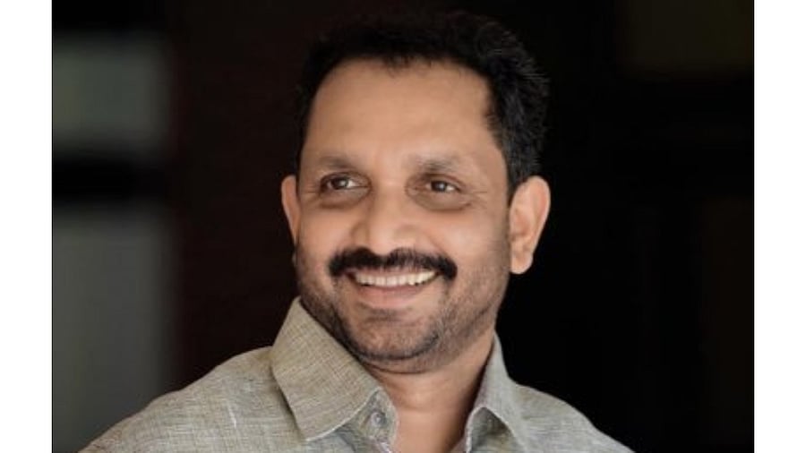 BJP Kerala state president K Surendran. Credit: Twitter/@surendranbjp