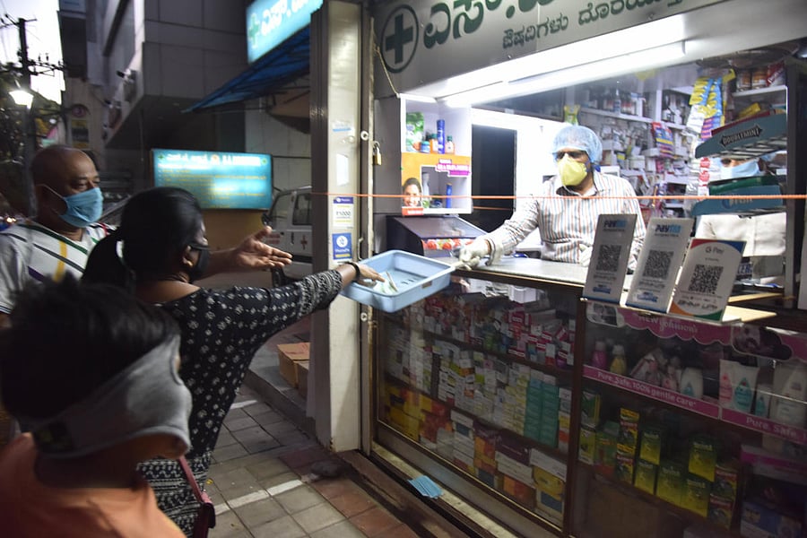Most pharmacies and mid-sized private hospitals in the city do not have the antiviral drug in stock. DH Photo Janardhan B K. PICTURE FOR REPRESENTATION.