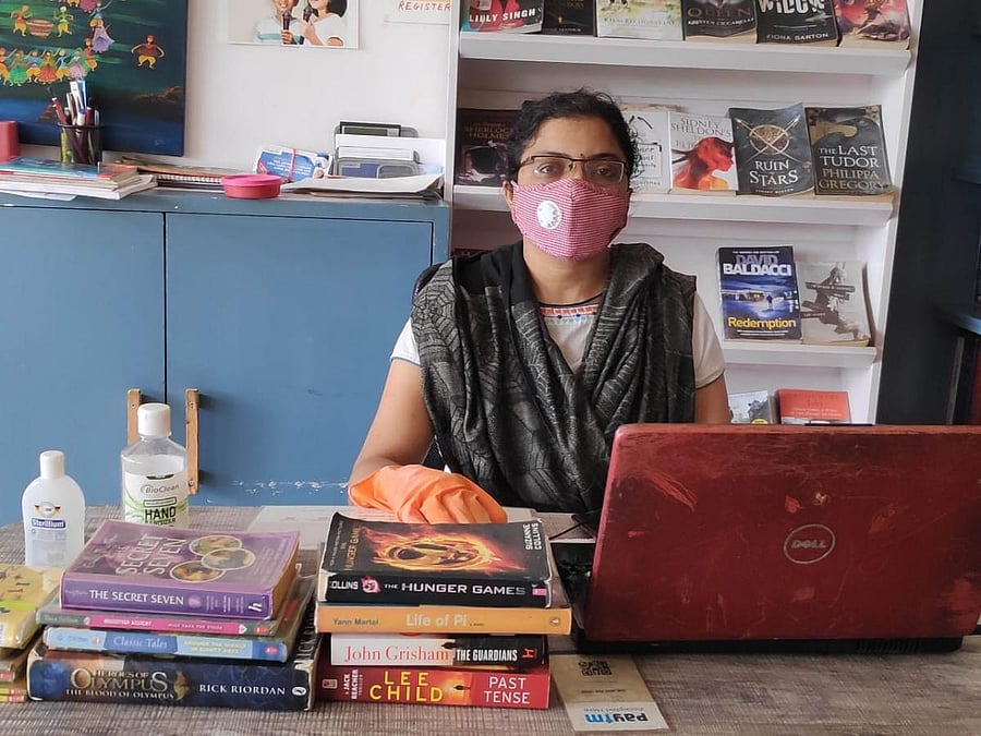 At Just Books, Sarjapur Road, staff wear gloves and masks at all times, and use sanitisers after interaction with every customer. Not more than three members are allowed in at a time.