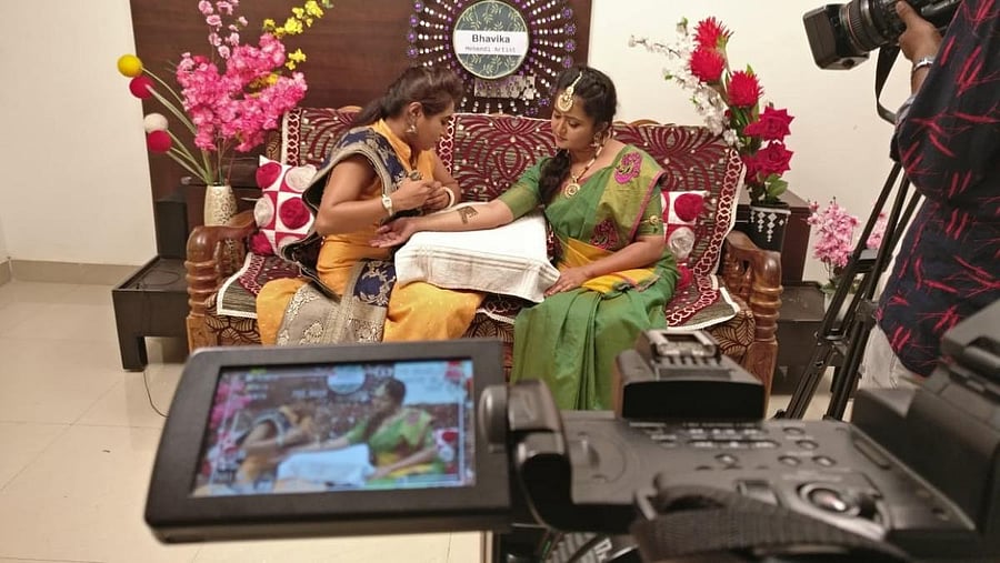 Bhavika has temporarily closed her business in the city and works from her hometown.