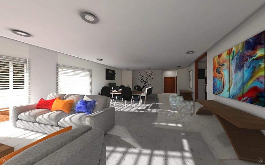 Virtual reality helps potential buyers visualise the space better. Pic credit: Virtual spaces