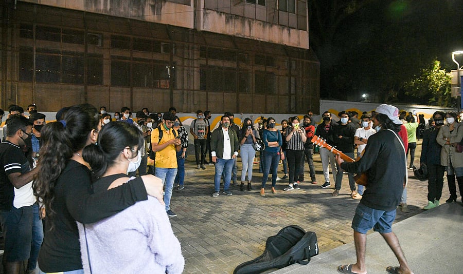 The music and art at Church Street has drawn out a diverse crowd.
