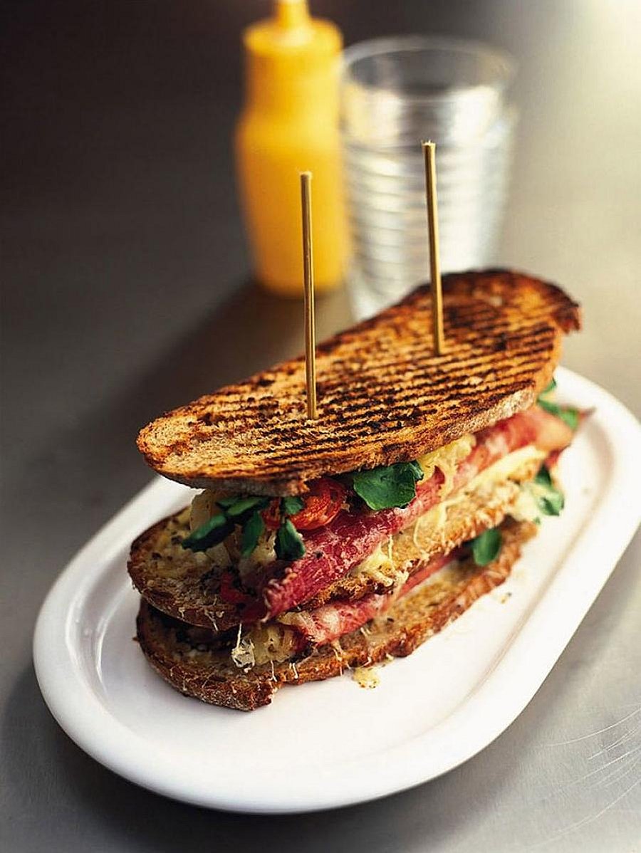Reuben-ish sandwich