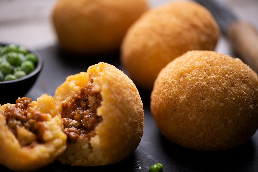 Biriyani arancini