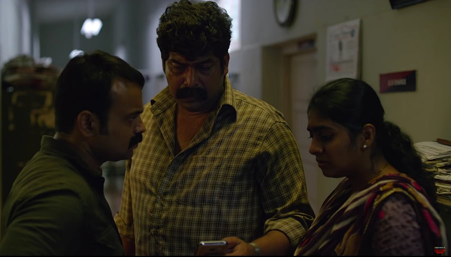 Kunchako Boban, Joju George and Nimisha Sajayan play police officers in 'Nayattu'.