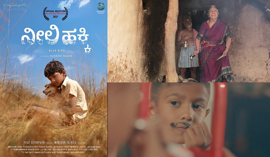 Clockwise: 'Koli Taal' has been nominated for the Best Screenplay award. 'Pinni', a 20-minute film, is the only Kannada film in the Short Narratives section. Aman S Karkera is in the race for the Best Child Actor award for his role in 'Neeli Hakki.'