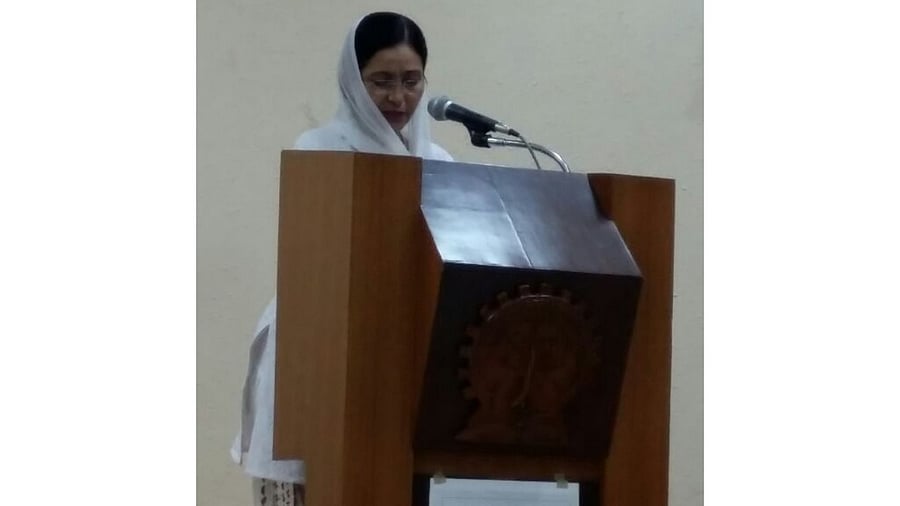 Yasmin Nigar Khan, granddaughter of Khan Abdul Ghaffar Khan and President of the All India Pakhtoon Jirga-e-Hind. Credit: Facebook/Yasmin Nigar Khan