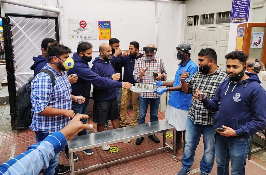 Members of Bangalore Breakfast Walks recently met at Vidyarthi Bhavan.  This group explores new eating joints.