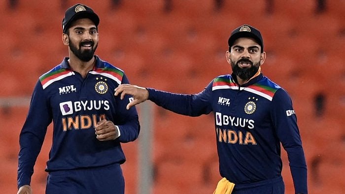 KL Rahul and Virat Kohli. Credit: AFP File Photo