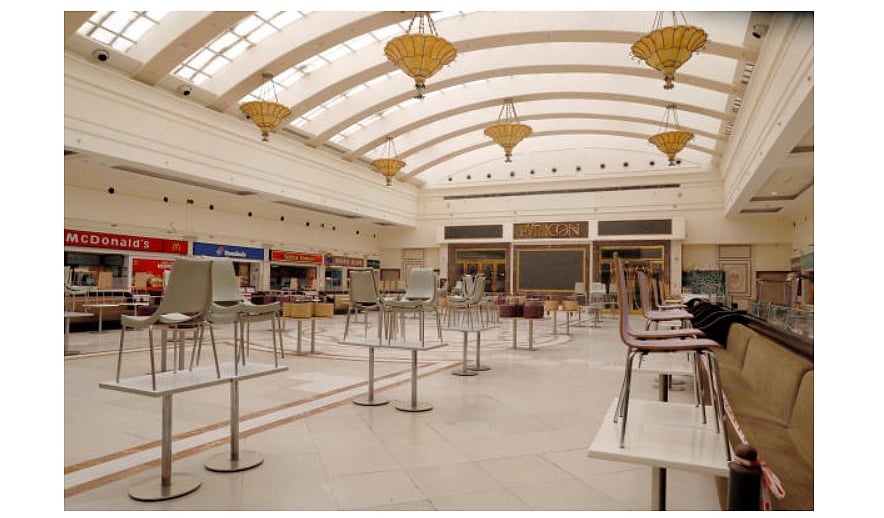 A Mall shutdown over COVID-19 pandemic in India. Credit: Reuters File Photo