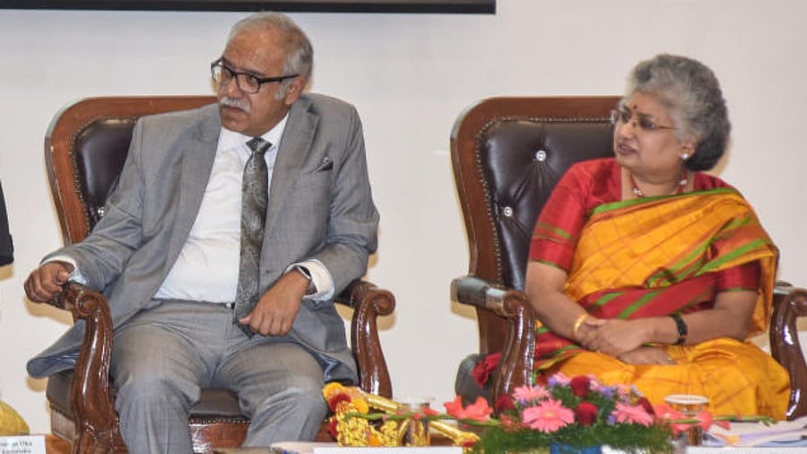 Justice Deepak Gupta (L), Judge, Supreme Court of India, Justice B V Nagarathna (R). Credit: DH File Photo/S K Dinesh