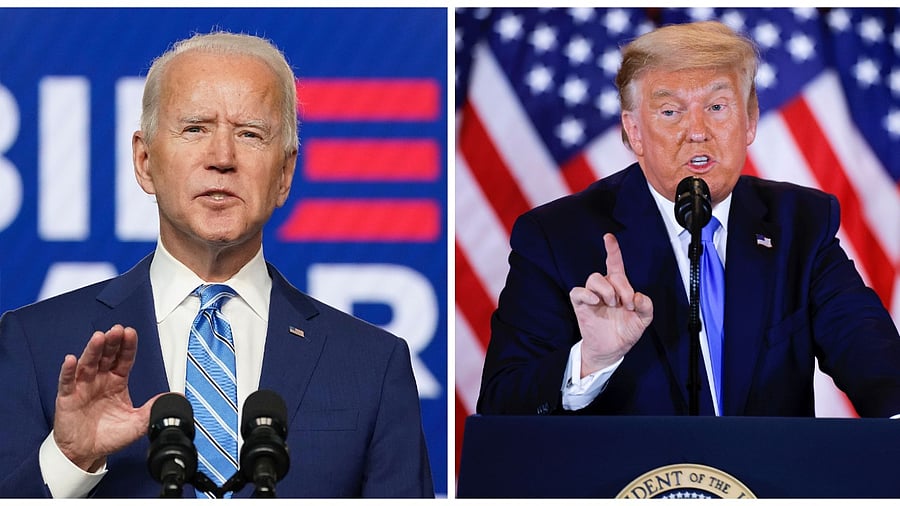 Joe Biden and Donald Trump. Credit: Reuters File Photo
