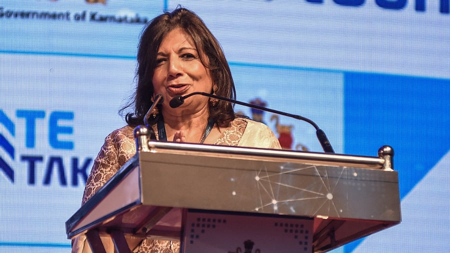 Executive chairperson of Biocon, Kiran Mazumdar-Shaw. Credit: DH File Photo/S K Dinesh