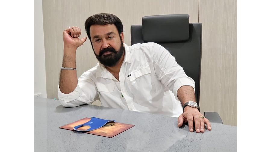 Malayalam actor Mohanlal. Credit: Twitter/@Mohanlal