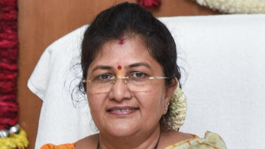 Muzrai, Haj & Wakf Minister Shashikala Jolle. Credit: DH photo