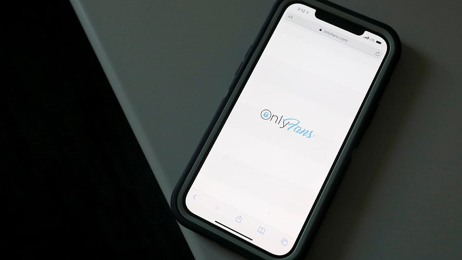 <div class="paragraphs"><p>OnlyFans logo on a phone. </p></div>