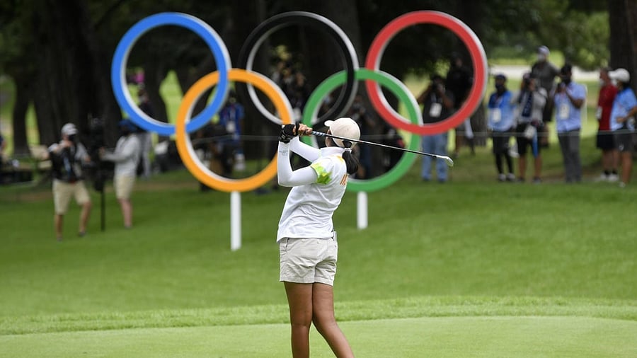 Aditi Ashok of India in action. Credit: Reuters File Photo