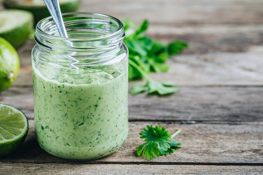 Zingy green dip