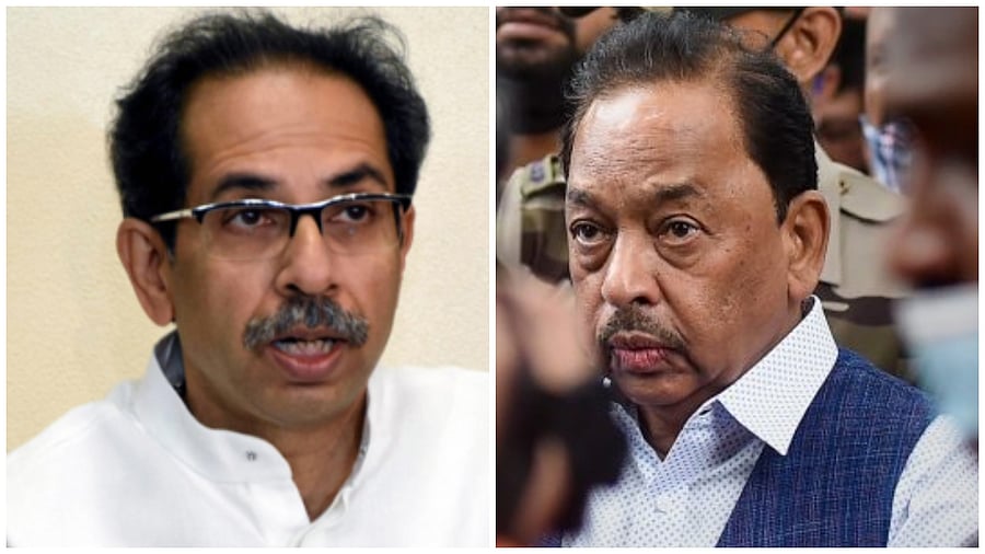 Maharashtra CM Uddhav Thackeray and Union Minister Narayan Rane. Credit: PTI Photos