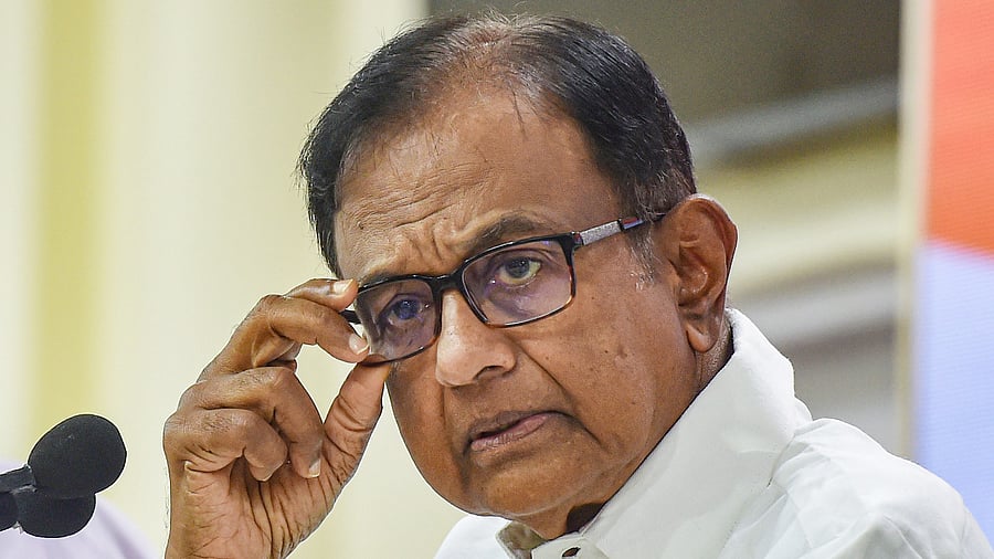 Congress leader P Chidambaram. Credit: PTI Photo